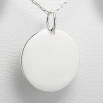 Sterling Silver Blank Pendant