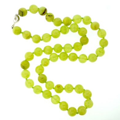 Natural Serpentine Bead Necklace