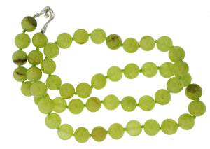 Natural Serpentine Bead Necklace