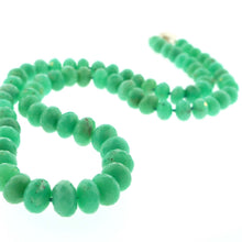 Pure Faceted Chrysoprase Beaded Necklace