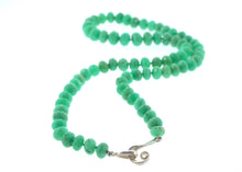 Pure Faceted Chrysoprase Beaded Necklace