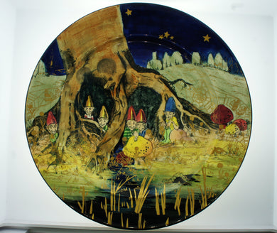 Royal Doulton Decorative Wall Plate Magical Scene with Gnomes