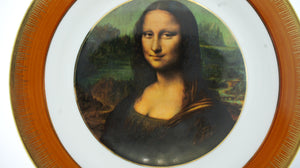Limoges Porcelain Wall Plate Mona Lisa Print