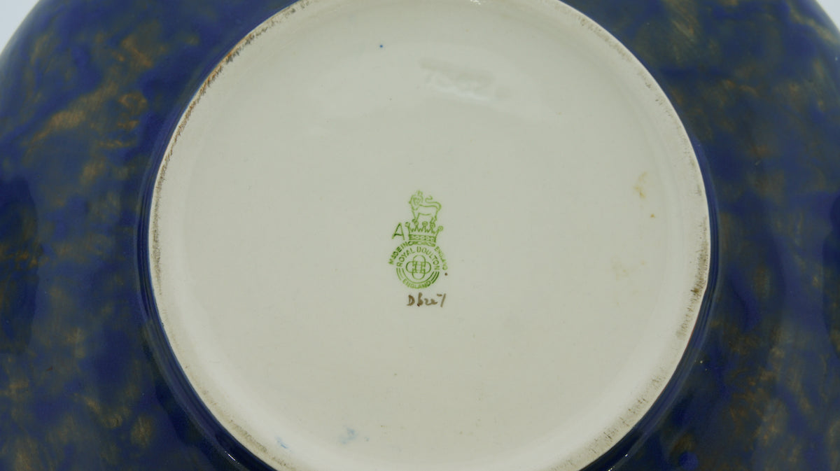 Royal Doulton Blue Floral Decorative Porcelain Plate