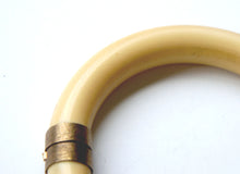 Vintage Ivory Bangle 9ct Gold