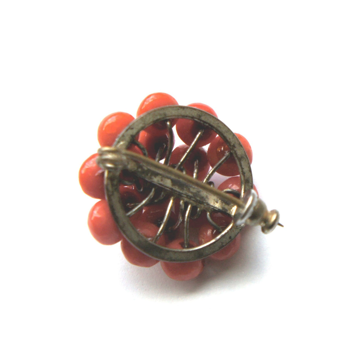 Antique Momo Coral Brooch