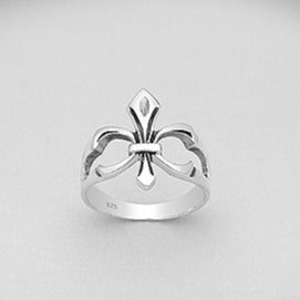 Sterling Silver Fleur De Lis Ring