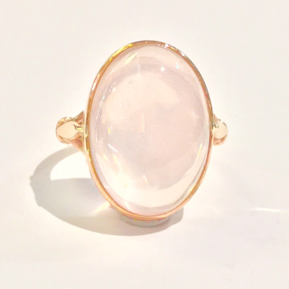 9ct Rose Gold 15ct Rose Quartz Ring