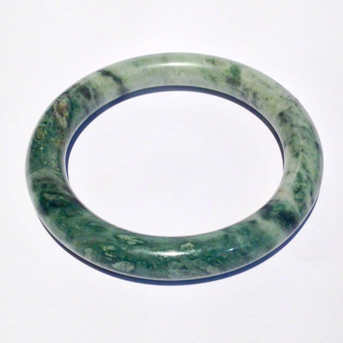 Natural Green Jadeite Bangle