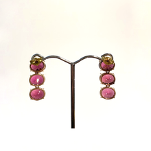 9ct Rose Gold 2.03ct Natural Garnet Drop Earrings