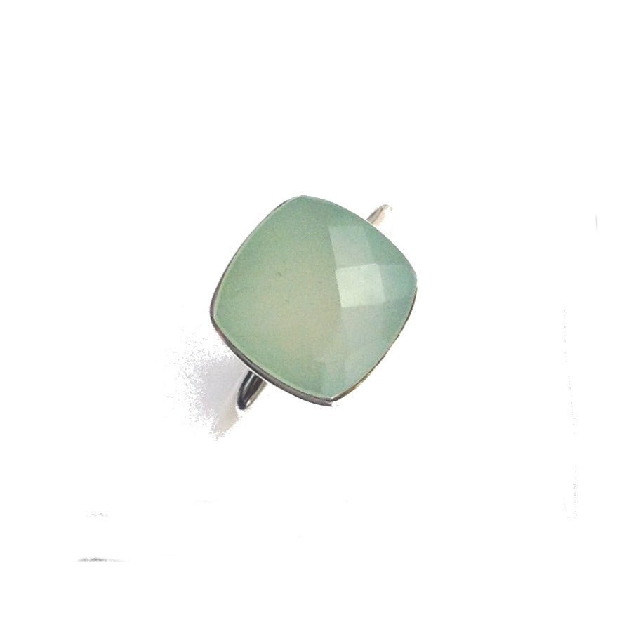 Sterling Silver Prasiolite Ring