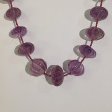 Amethyst and Garnet Graduated Necklace