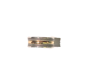 Sterling Silver and Gold Plate Two Tone Ring