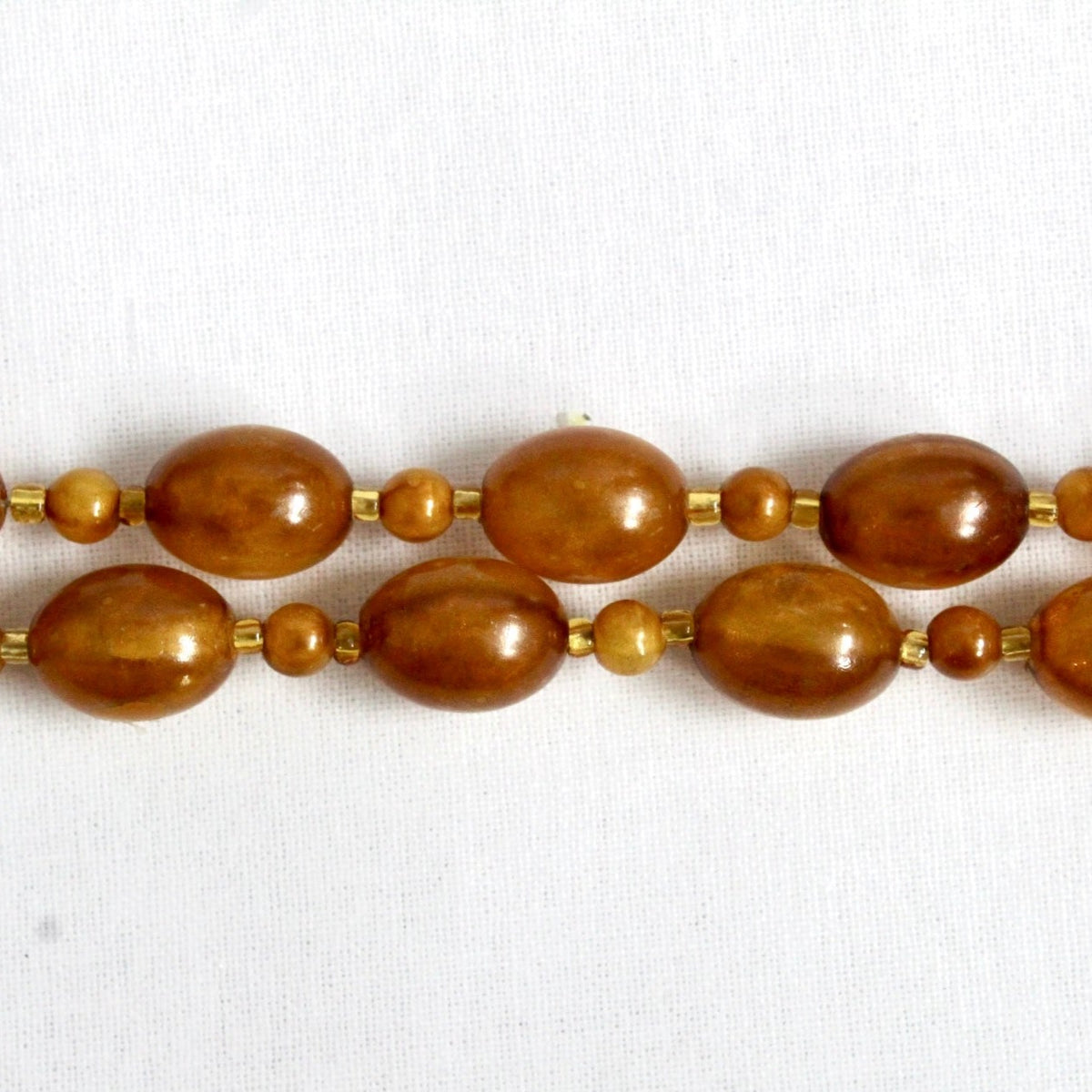 Orange Bakelite Beaded Necklace