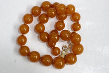 Orange Resin Beaded Necklace