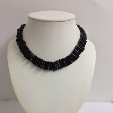 Vintage Black Coral Necklace