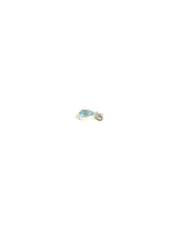 9ct Gold Diamond and Aquamarine Pendant