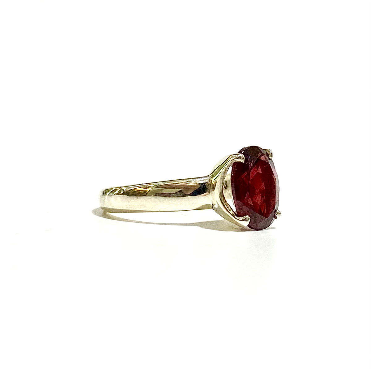Sterling Silver Garnet Ring