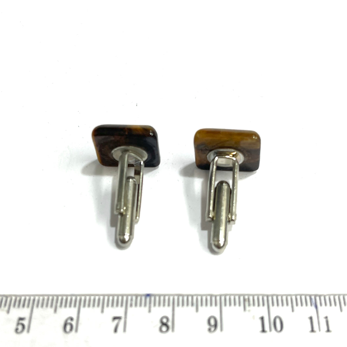 Sterling Silver Tigers Eye Cufflinks