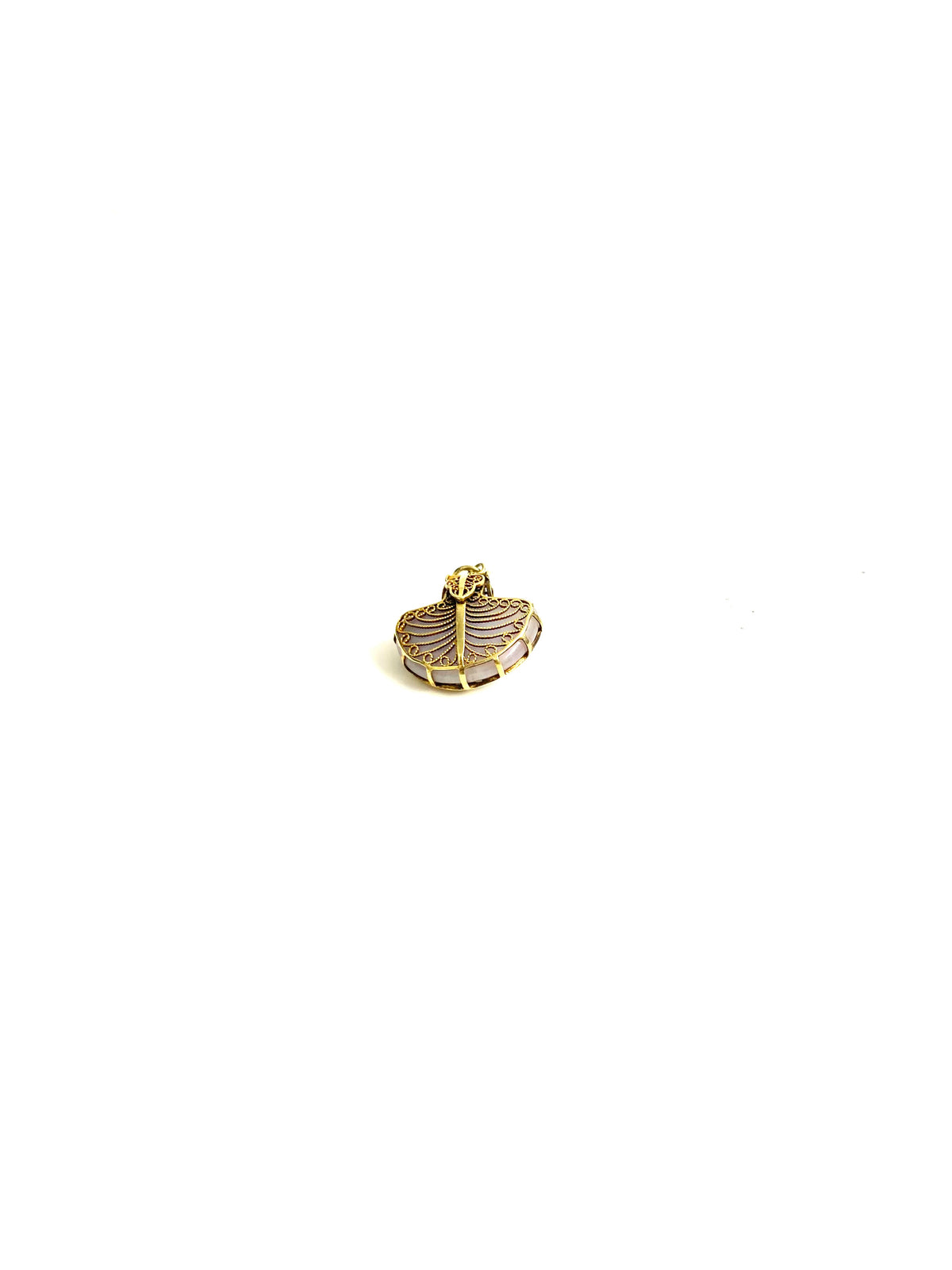 Antique 14ct Gold Lavender Jadeite Pendant