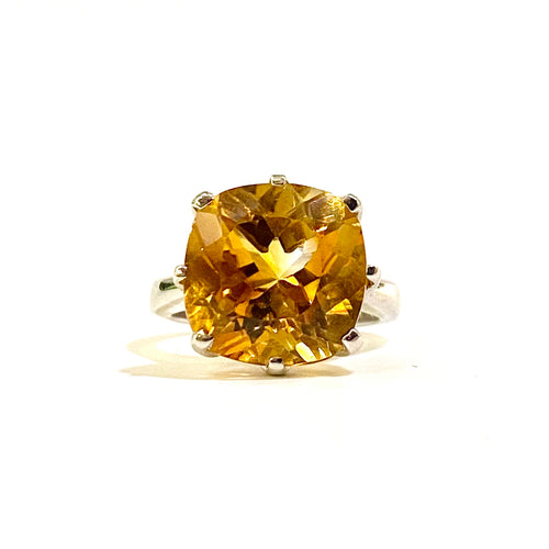 Sterling Silver Citrine Ring