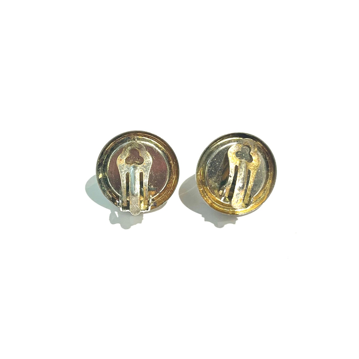 Vintage Gold Toned Pearl Clip-on Earrings