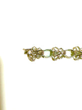Sterling Silver Green Citrine Cluster Bracelet