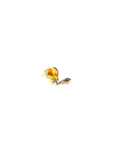 9ct White Gold 20ct Citrine Pendant