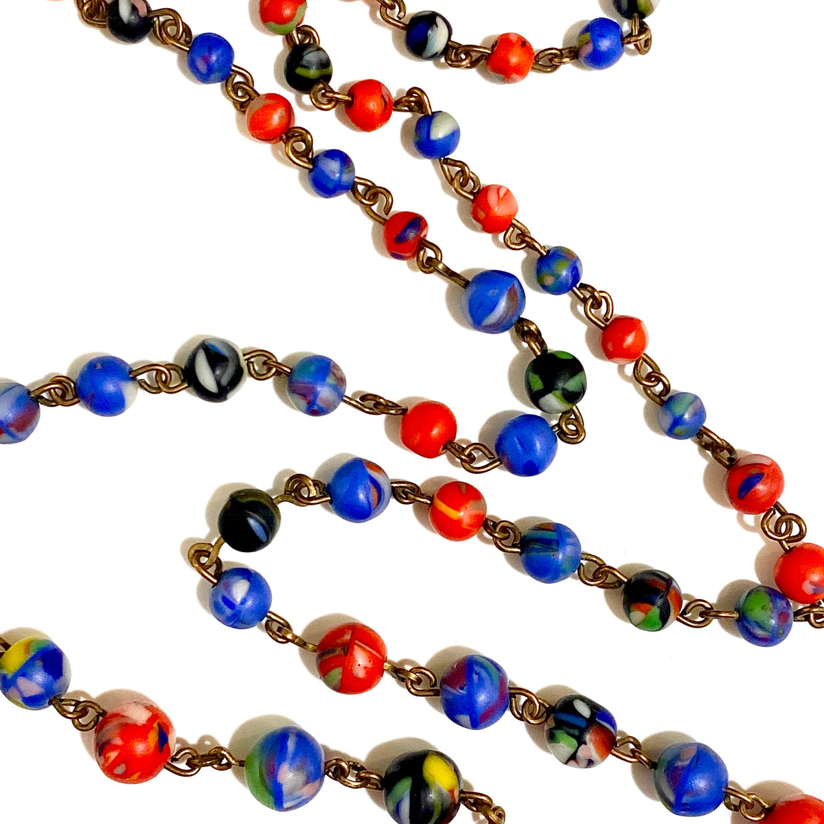 Italian Glass Beaded Necklace