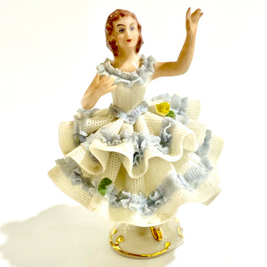 Vintage Dresden Porcelain Dancing Girl Figurine