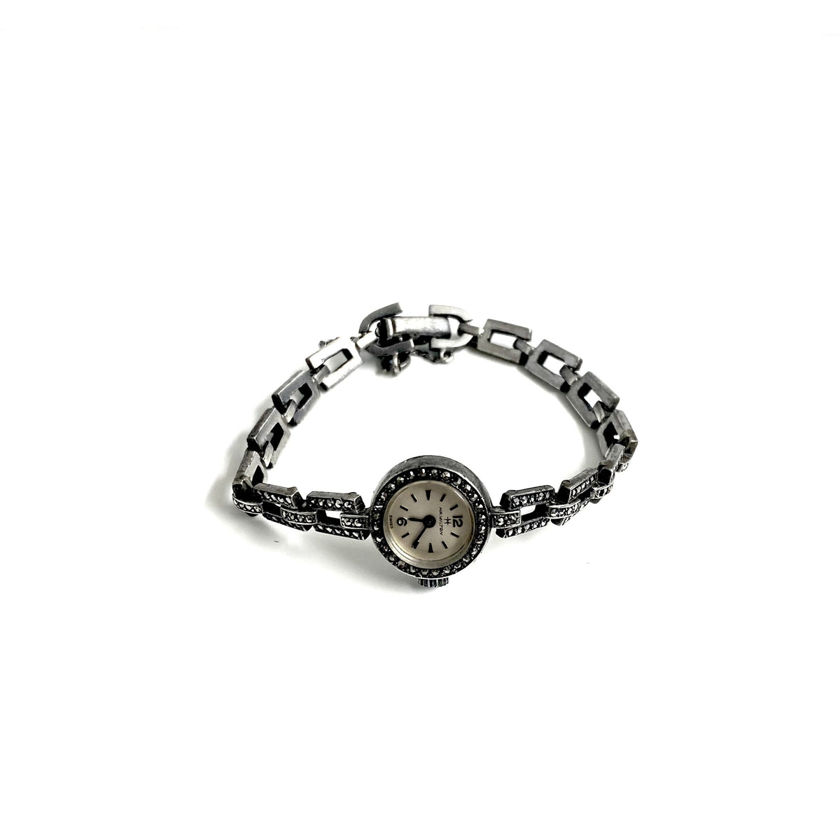 Art Deco Sterling Silver and Marcasite Watch