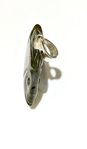 Hand-carved Labradorite Fish Pendant