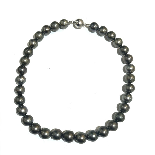 Graduated Black Tahitian  Pearl Necklace