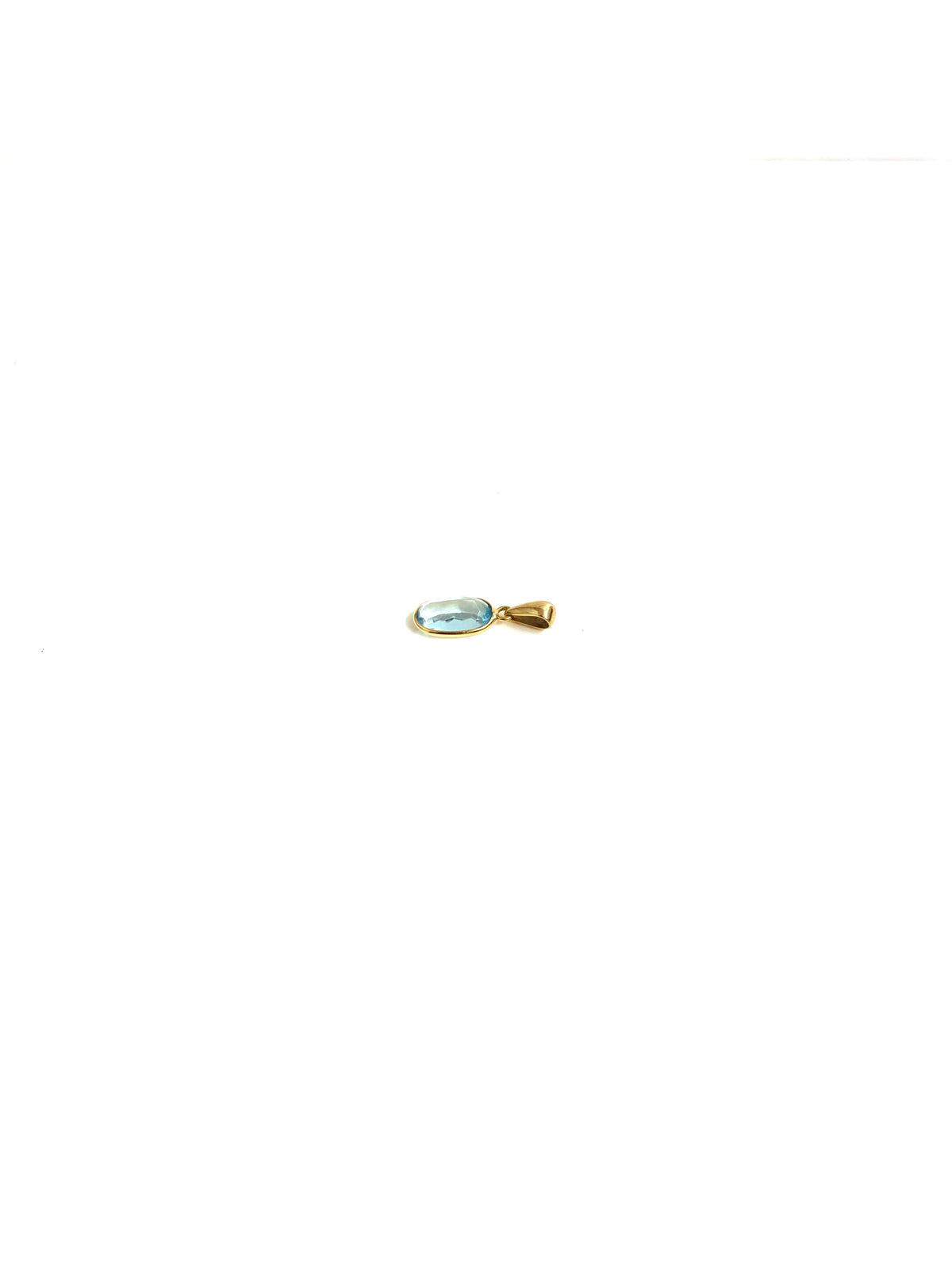 14ct Gold Aquamarine Pendant