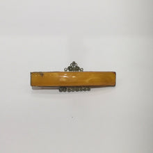 Vintage Sterling Silver Natural Baltic Amber Tie Clip