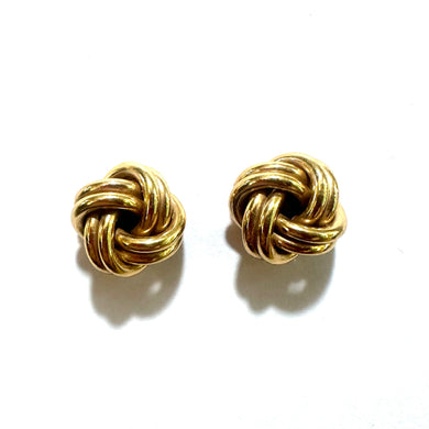 Vintage Tiffany and Co. Gold Celtic Love Knot Earrings