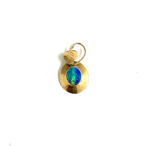 Vintage 9ct Gold Opal Pendant