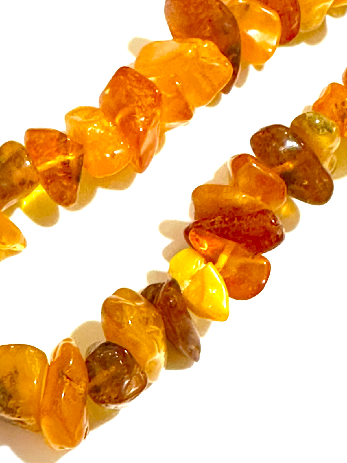 Rough Baltic Amber Opera Length Necklace 160cm