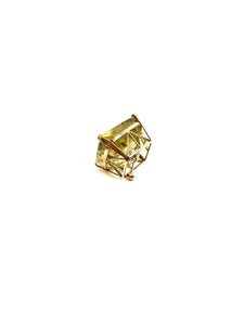 18ct Yellow Gold Citrine Square Pendant