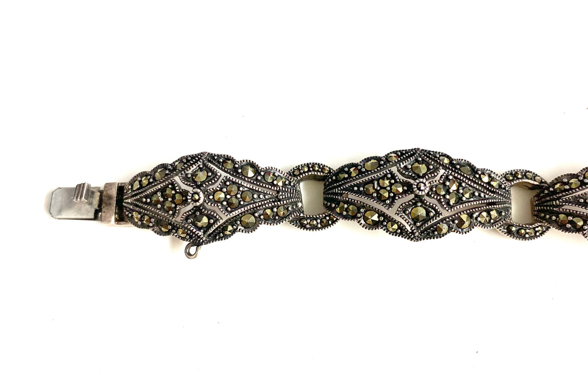 Sterling Silver Marcasite Bracelet