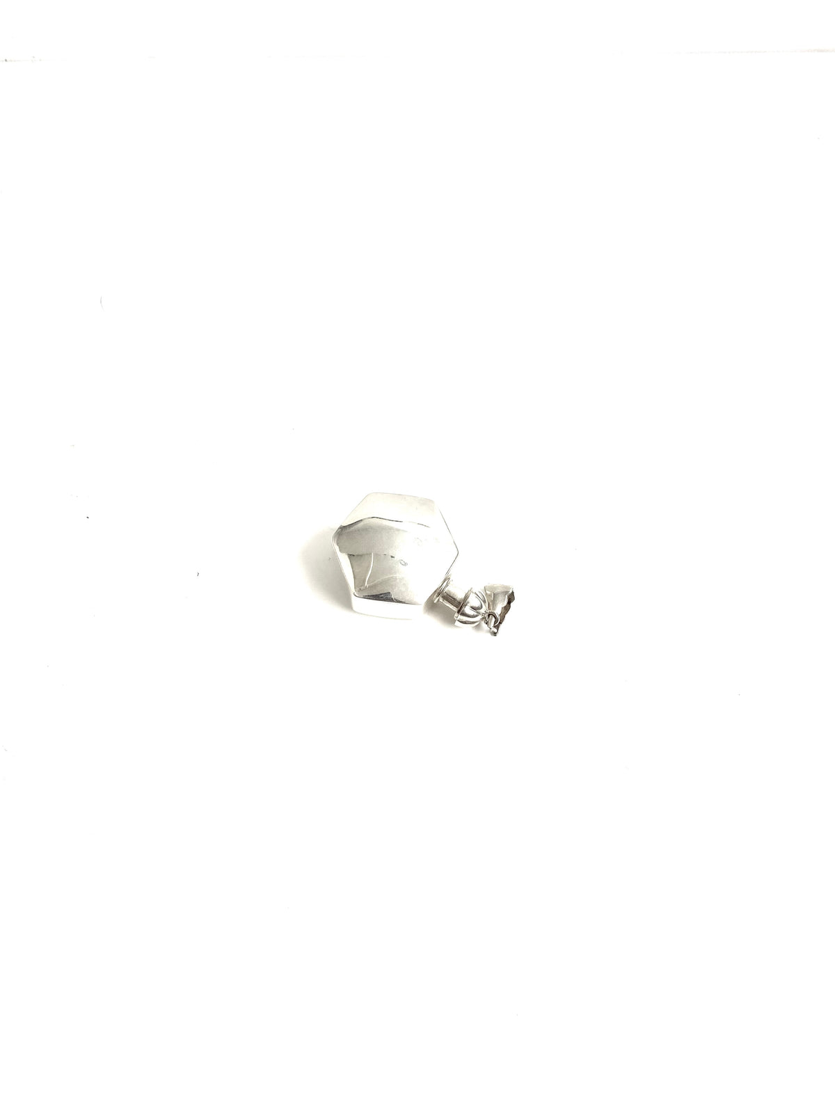Sterling Silver Hexagon Pendant