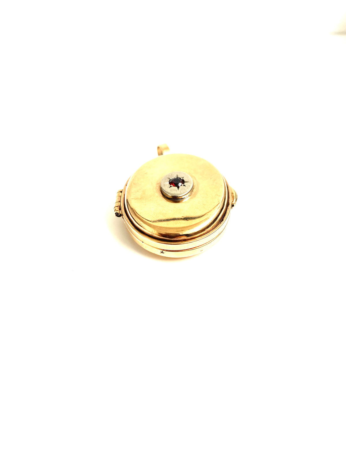 9ct Rose Gold and Ruby Locket