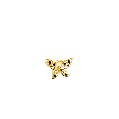 9ct Gold Butterfly Brooch