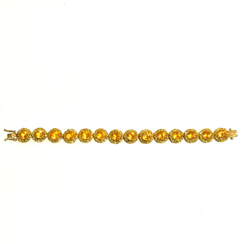 Citrine and Yellow Sapphire Bracelet