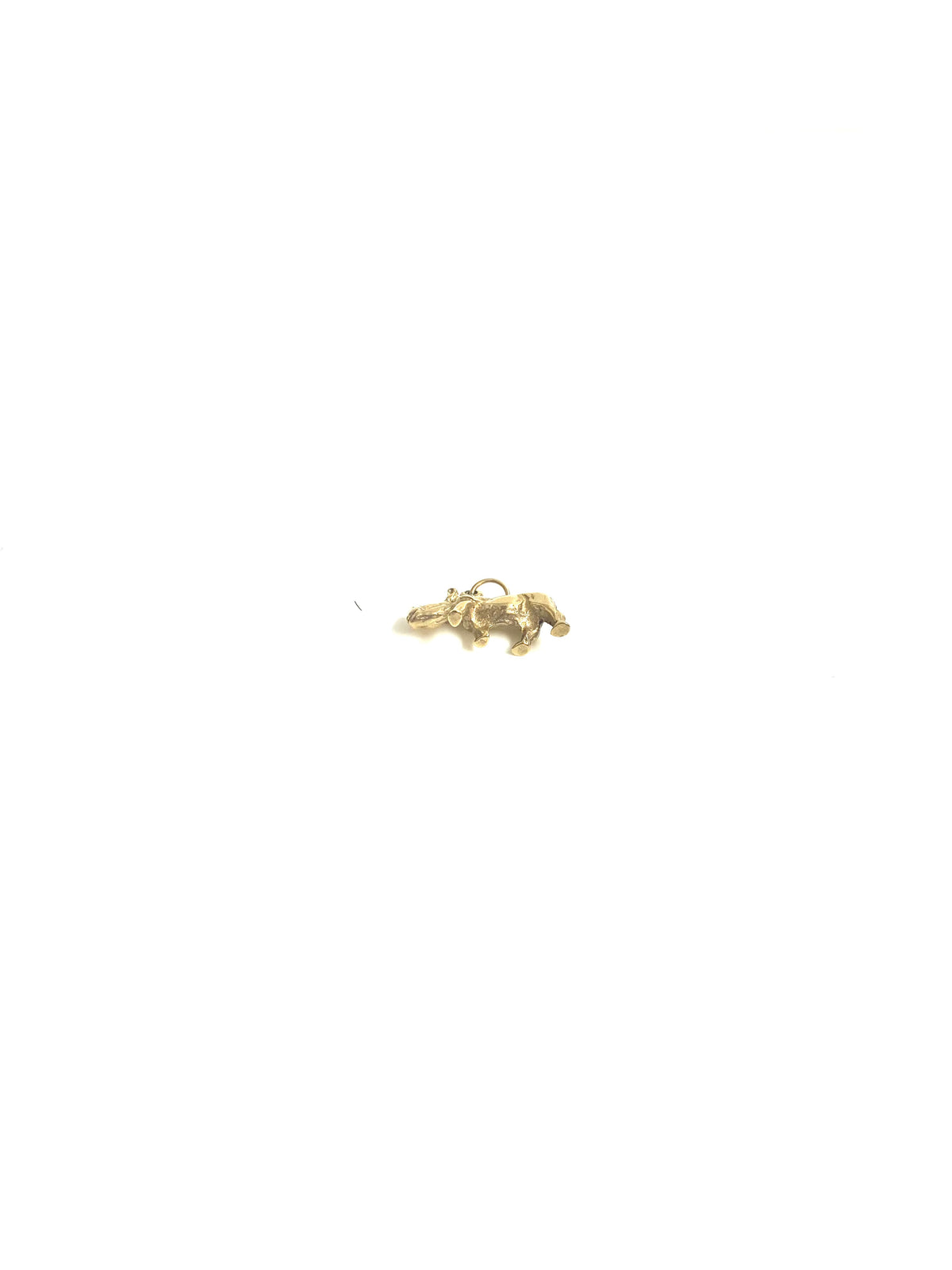 9ct Gold Rhino Pendant