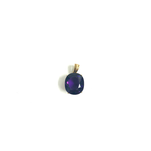 18ct Gold RARE  Brazillian Amethyst 25ct  Pendant