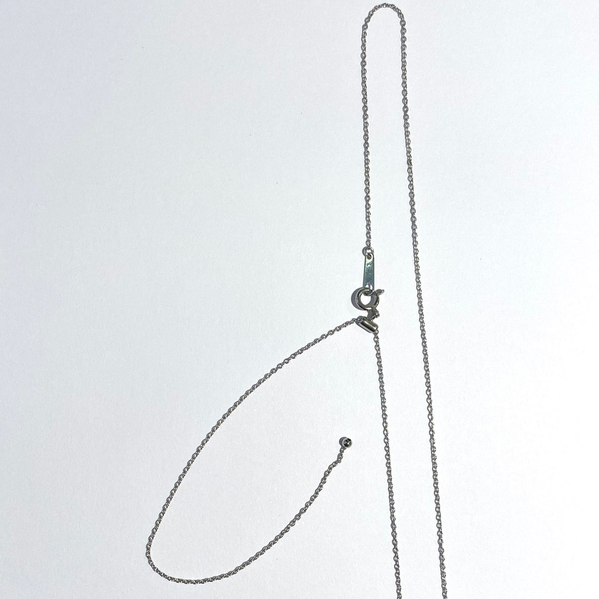 9ct White Gold Moonstone and Diamond Necklace