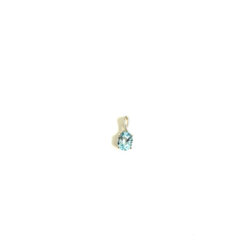 Sterling Silver Blue Topaz Pendant