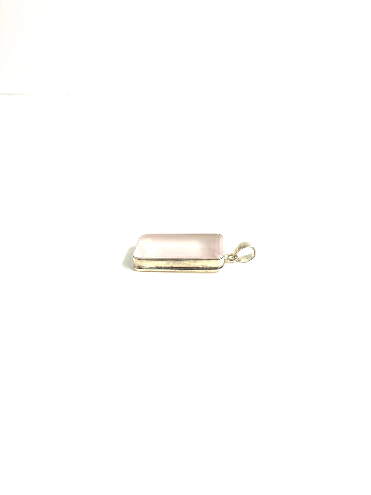 Sterling Silver Rose Quartz Pendant