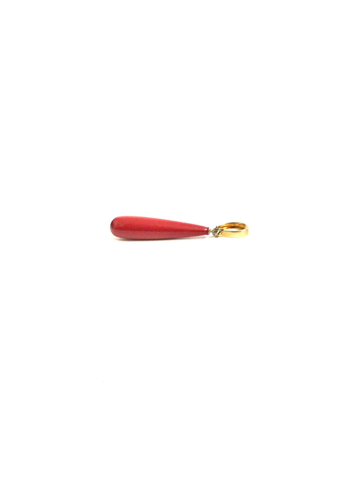 18ct Gold Coral Drop Enhancer